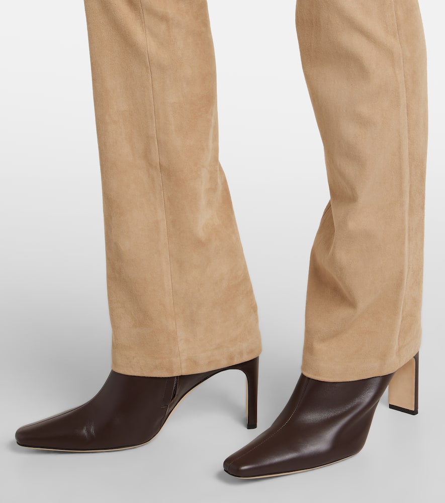 JP Long suede flared pants