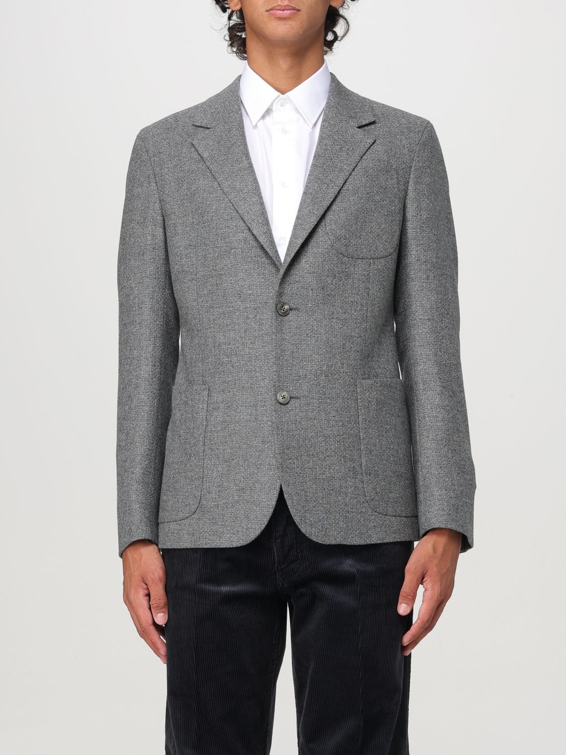 Blazer Men color Grey