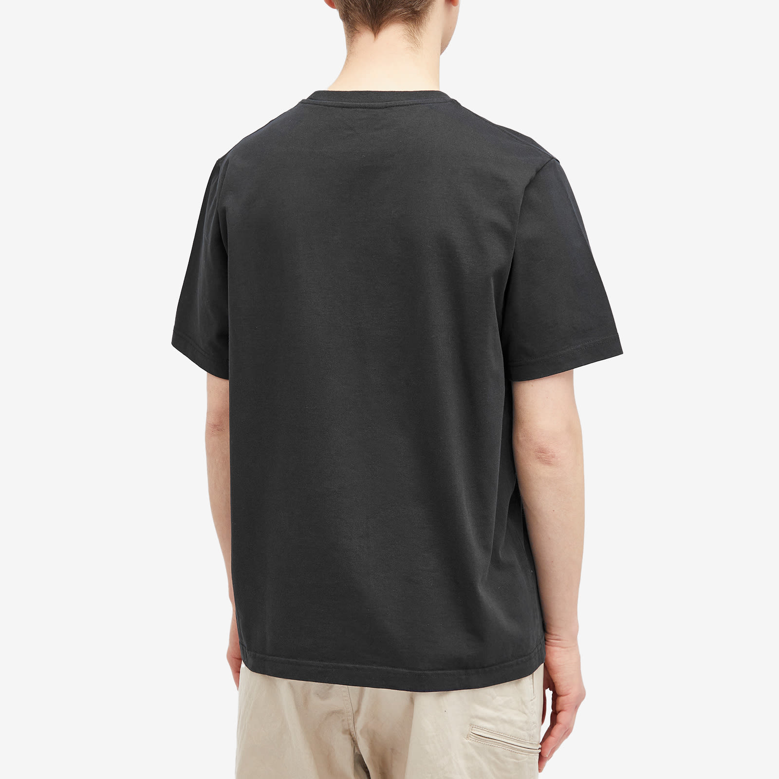 Men's Bold Fox Head Patch Comfort T-Shirt in Black, Size Medium 