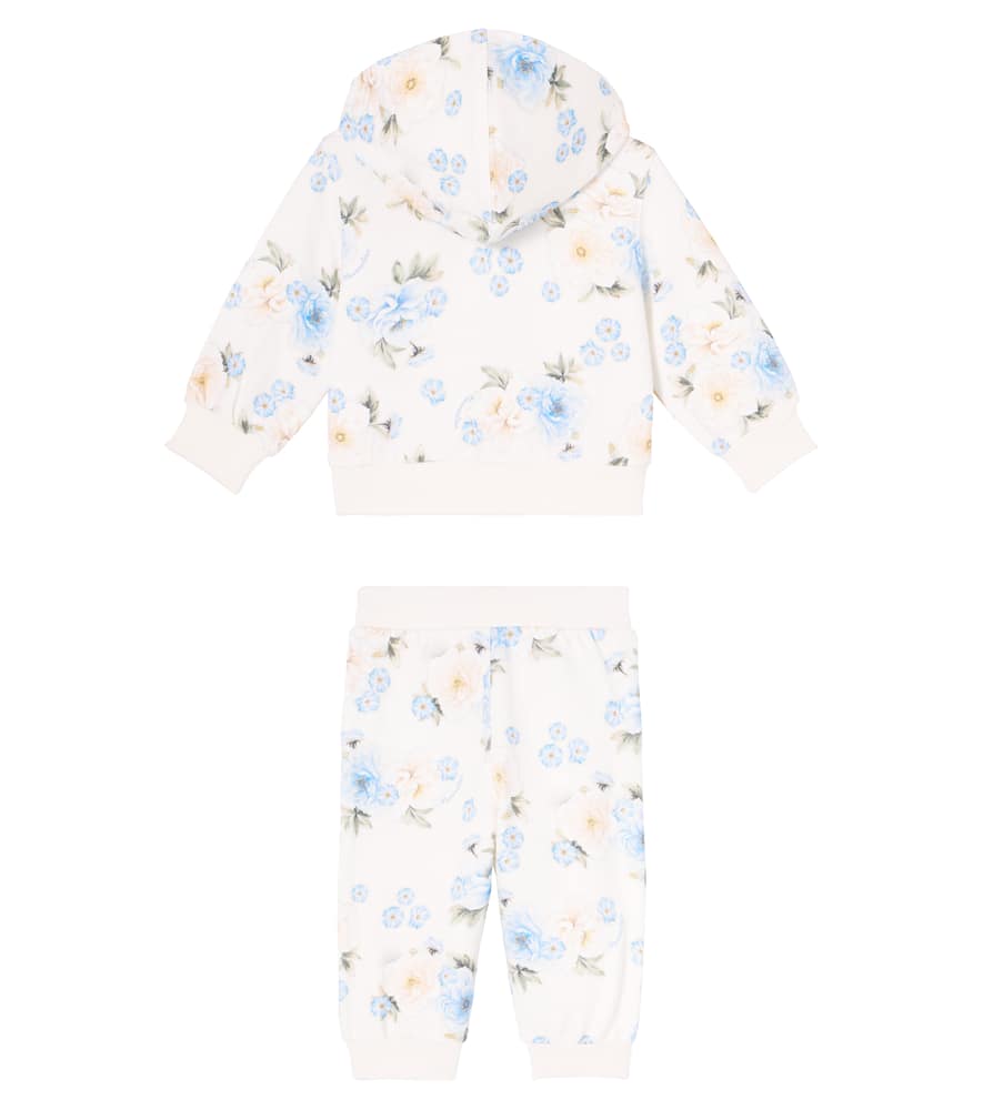 Baby floral hoodie and sweatpants set