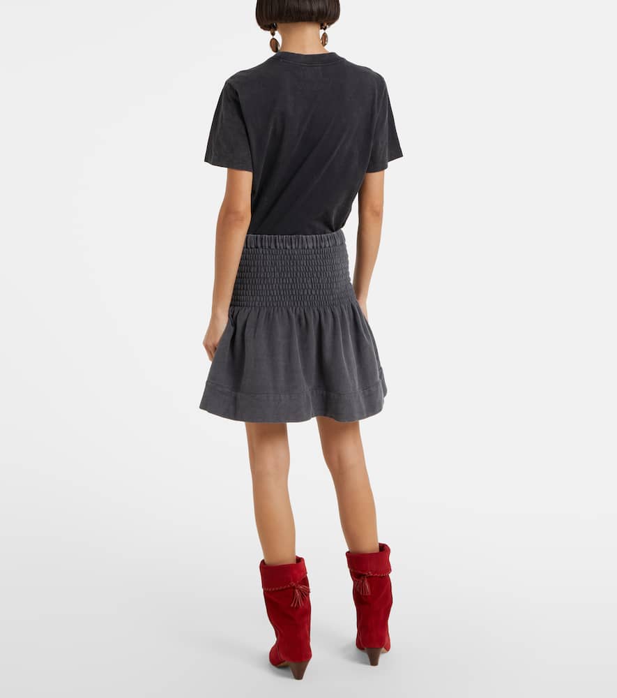 Pacifica high-rise cotton miniskirt