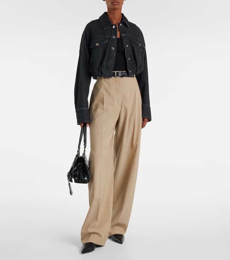 Sondrio cropped denim shirt