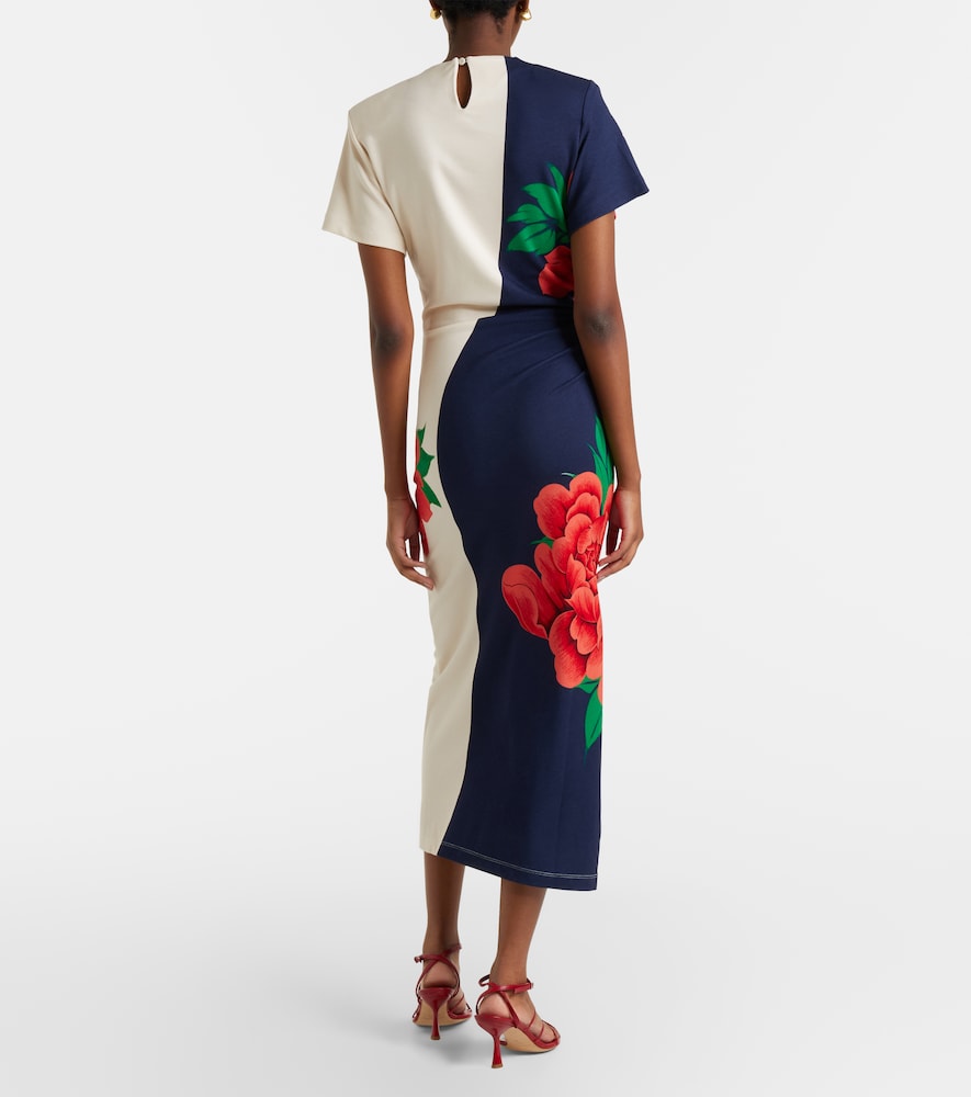 Lela floral jersey maxi dress
