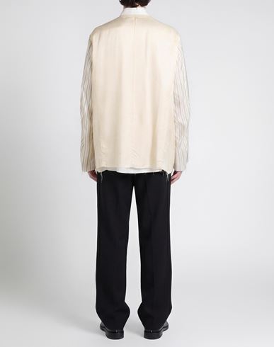 Man Shirt Ivory Size 36 Mohair wool, Virgin Wool, Viscose, Cupro