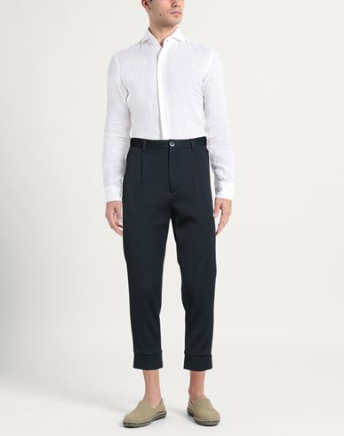Man Pants Midnight blue Size 32 Cotton, Polyester