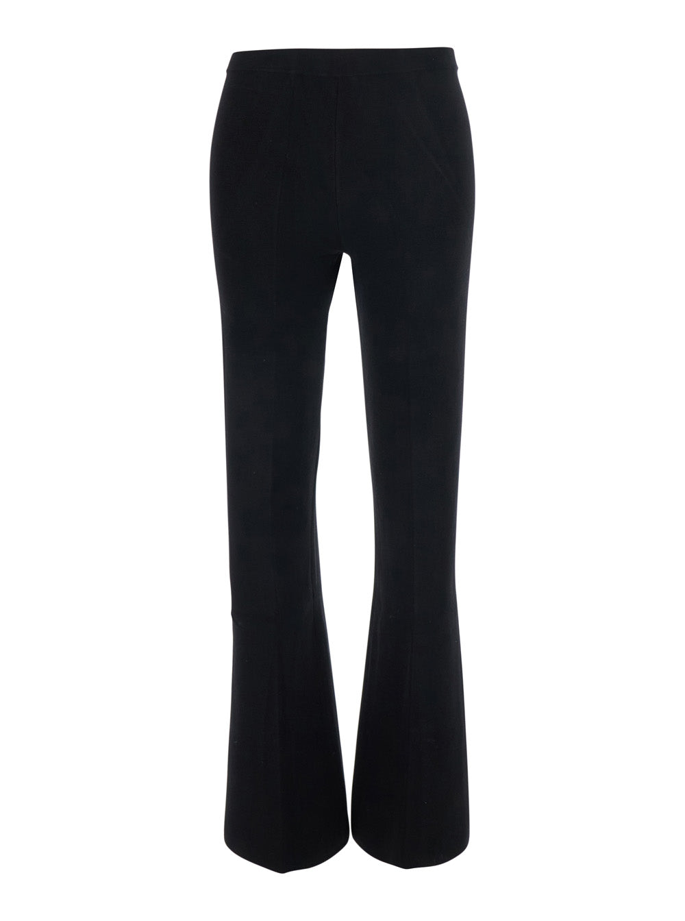Tech Fabric Viscose Trousers — Black