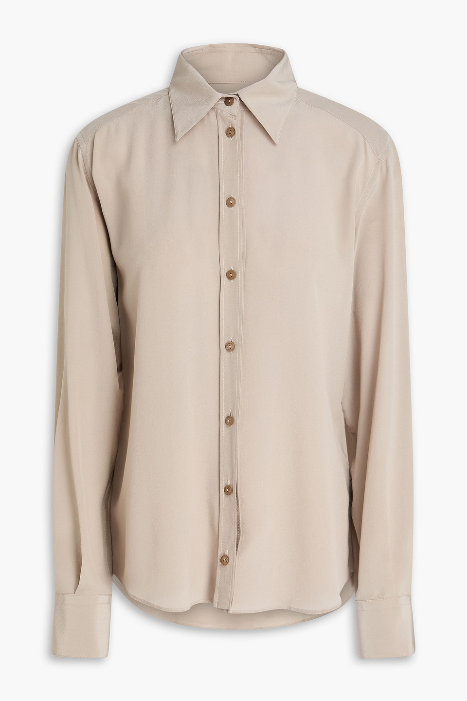 Silk-crepe shirt - Neutral - IT 44