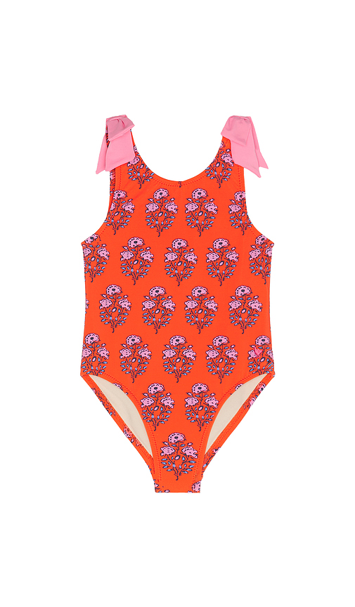 Pink Chicken Girls Shelly Swimsuit in Strawflower. 3 also , 4