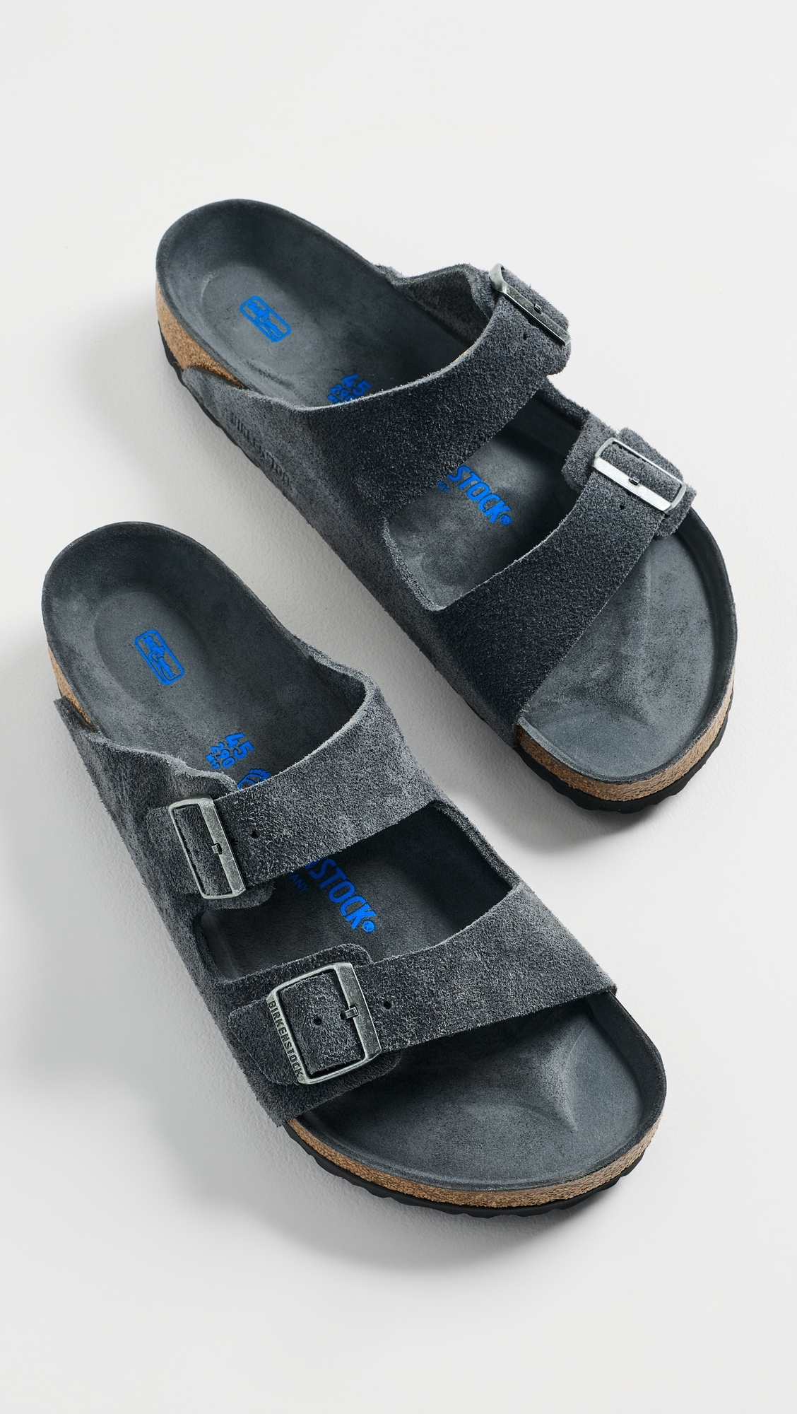 Arizona Soft Footbed Tonal Sandals Charcoal
