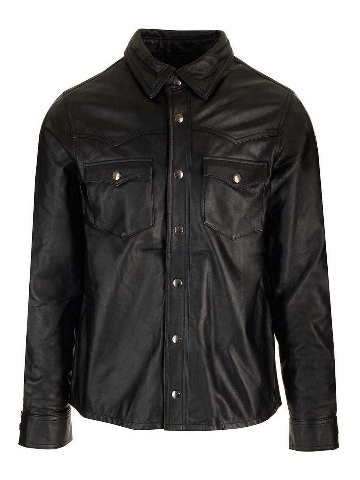Black Leather Shirt