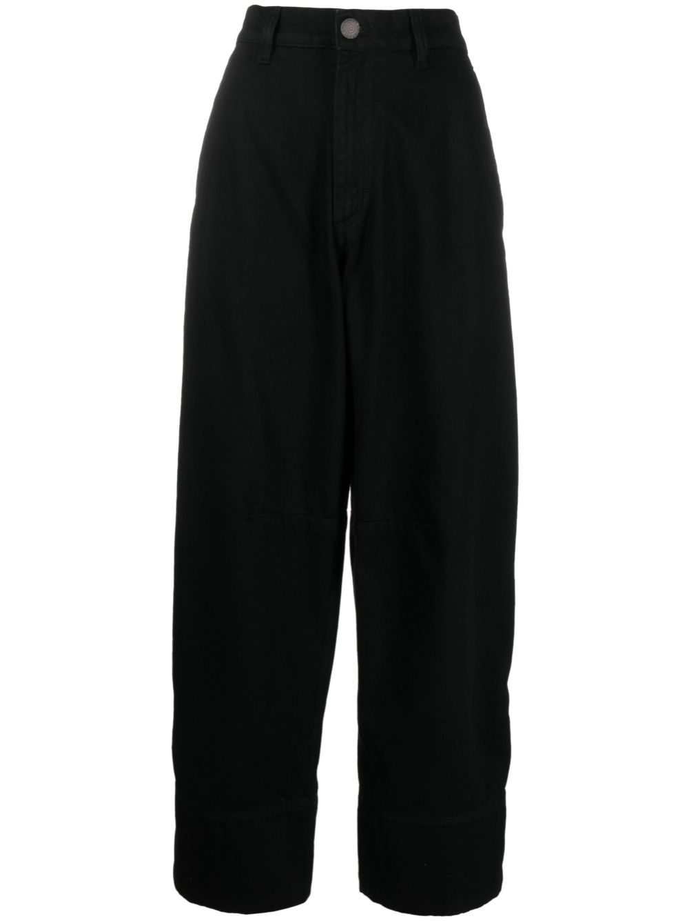 Symbols-embellished wide-leg jeans - Black