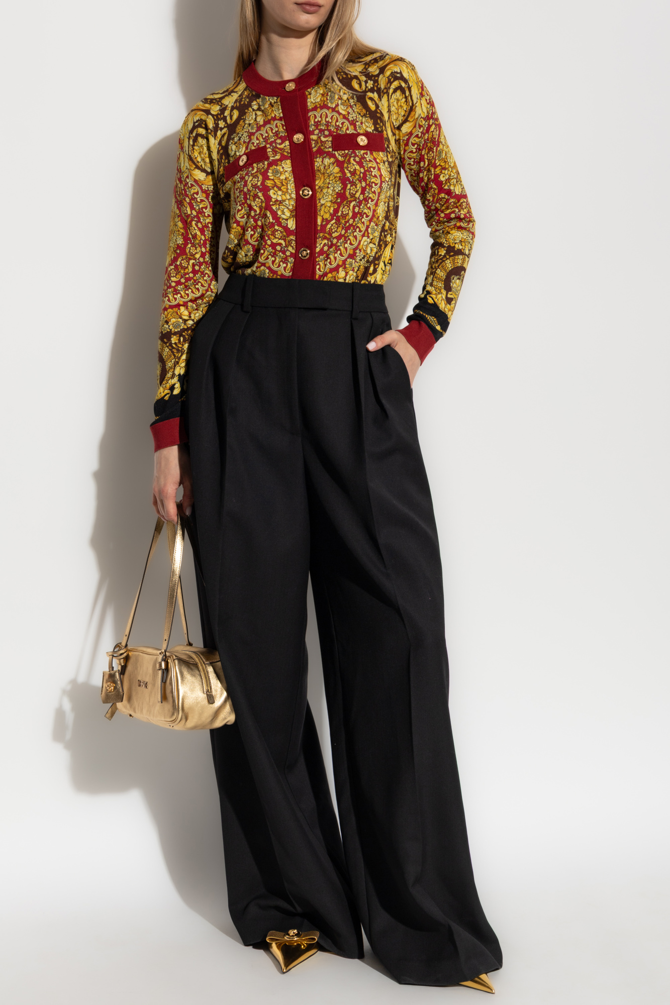 Silk Cardigan, Women's, Multicolour