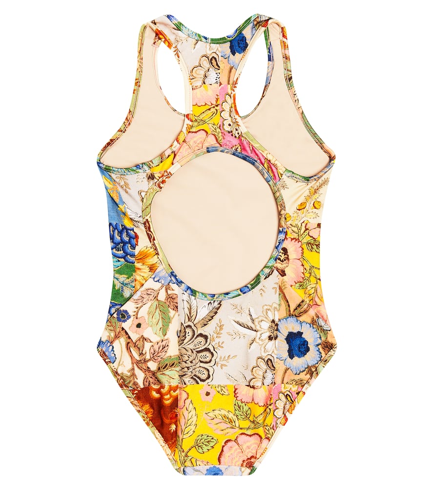 Zimmermann Kids Junie floral racerback swimsuit