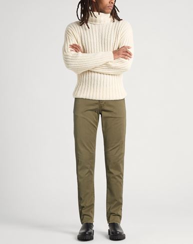 Roÿ Roger's Man Pants Military green Size 30 Cotton, Lyocell, Elastane