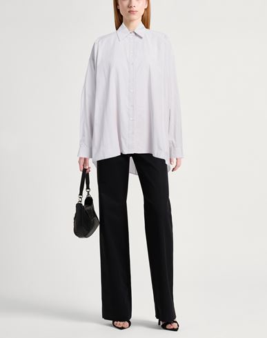 Woman Shirt Light grey Size 6 Cotton