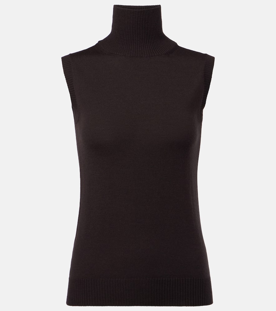Vertigo knitted virgin wool top
