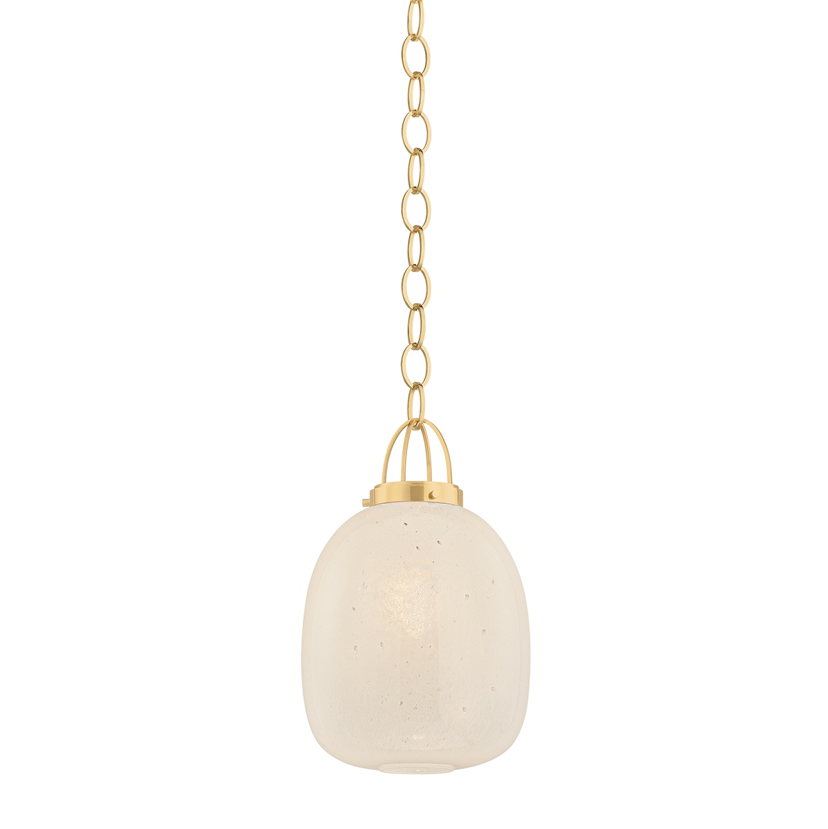 Aged Brass Pendant from the Enosburg Collection