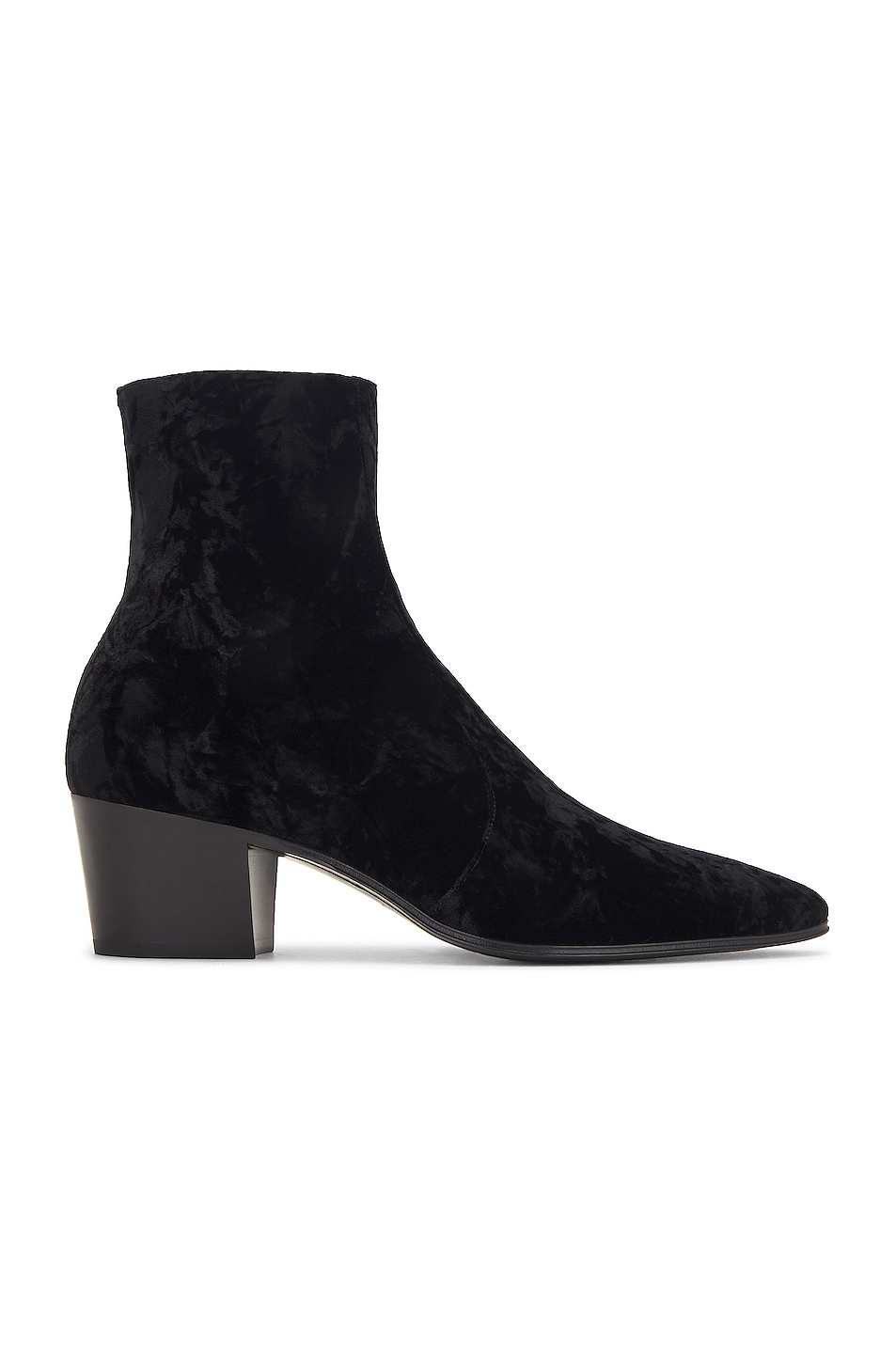 Saint Laurent Vassili 60 Zipped Boot in Noir - Black. 40 also in
