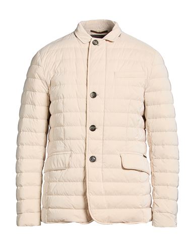 Man Puffer Beige Size 38 Polyamide, Polyester