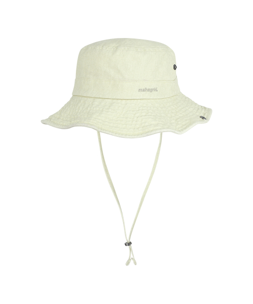 WASHED SAFARI BUCKET HAT YELLOW