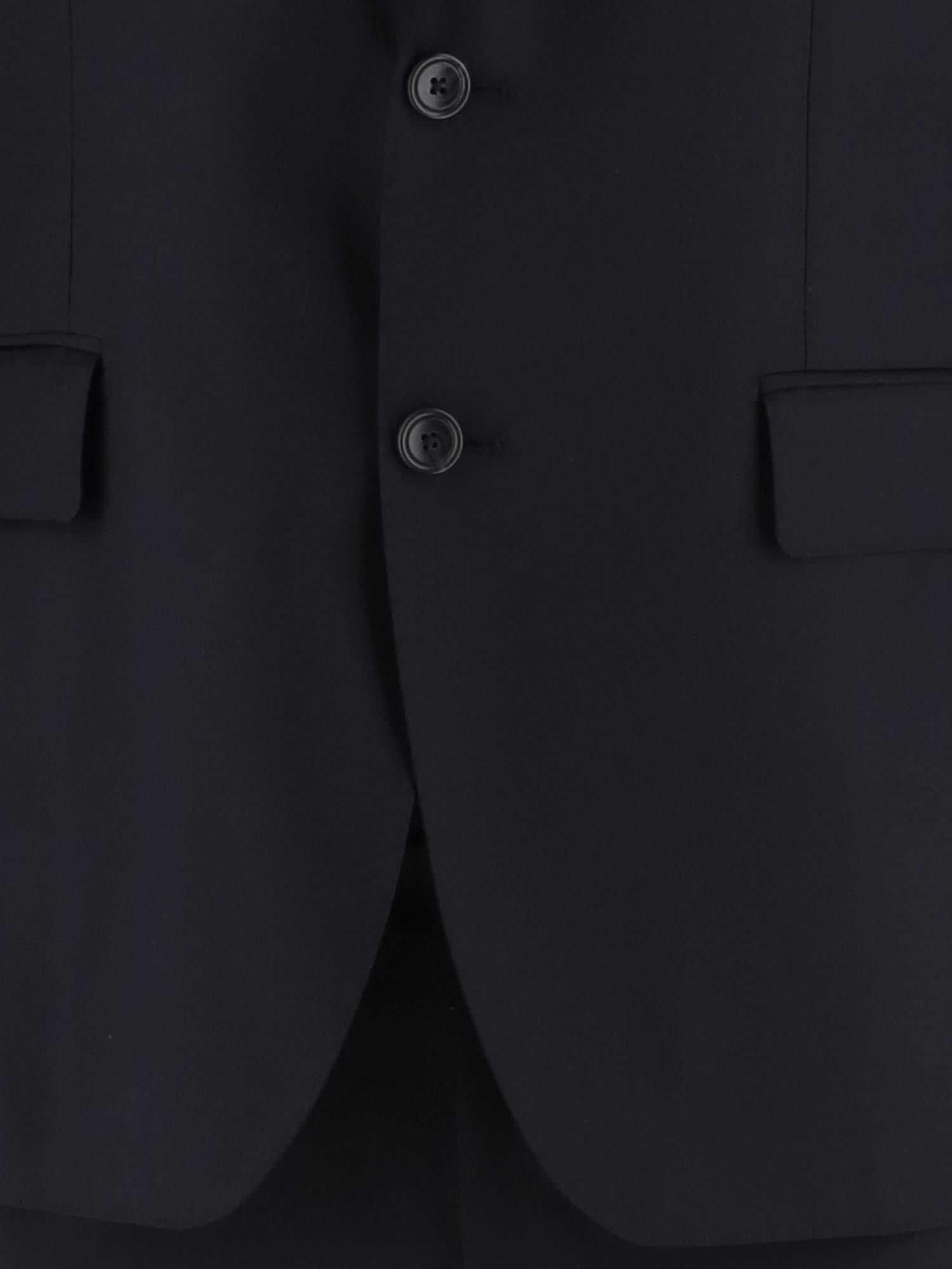 Wool Notched-Lapel Suit — Navy
