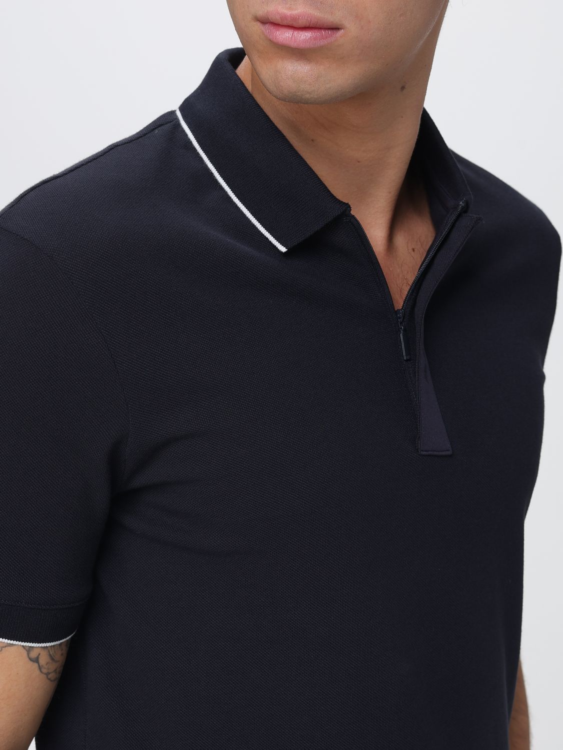Polo Shirt Men color Navy