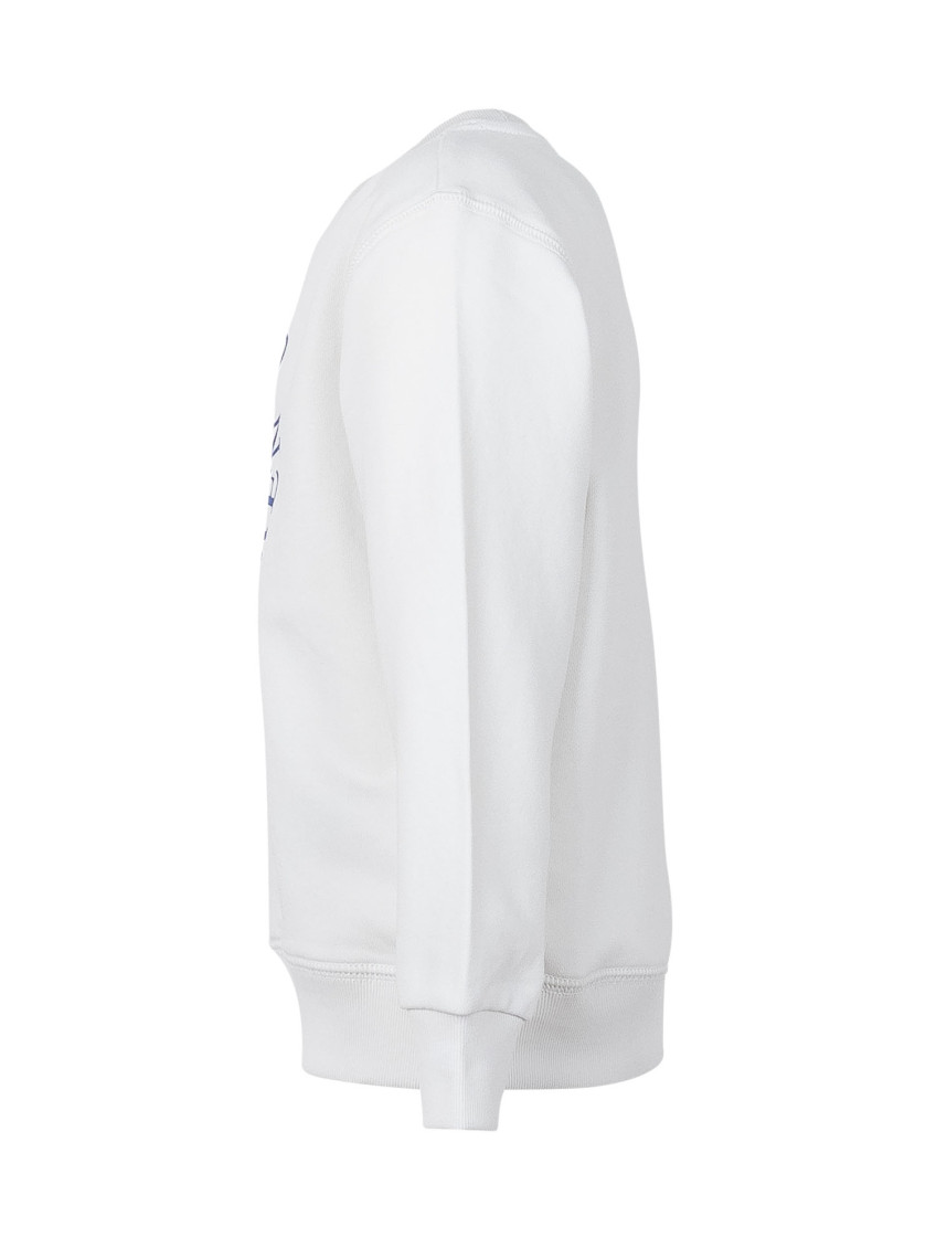 Kids White Graphic Sweatshirt