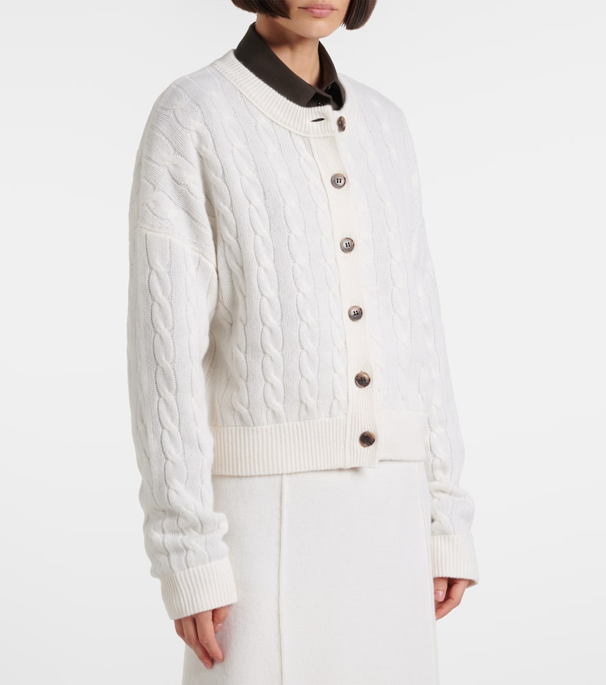 Cassie cable-knit cashmere cardigan