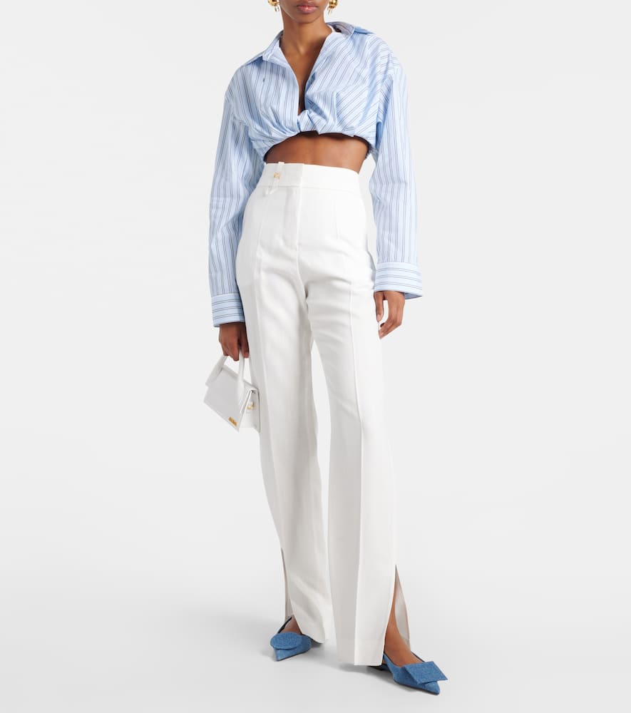 La Chemise Bahia Courte striped cotton top