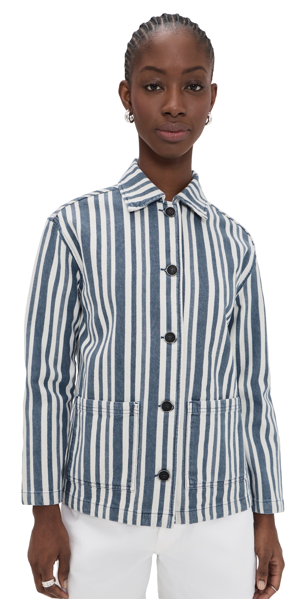 Brea Fisherman Jacket Fisherman Blue Stripe