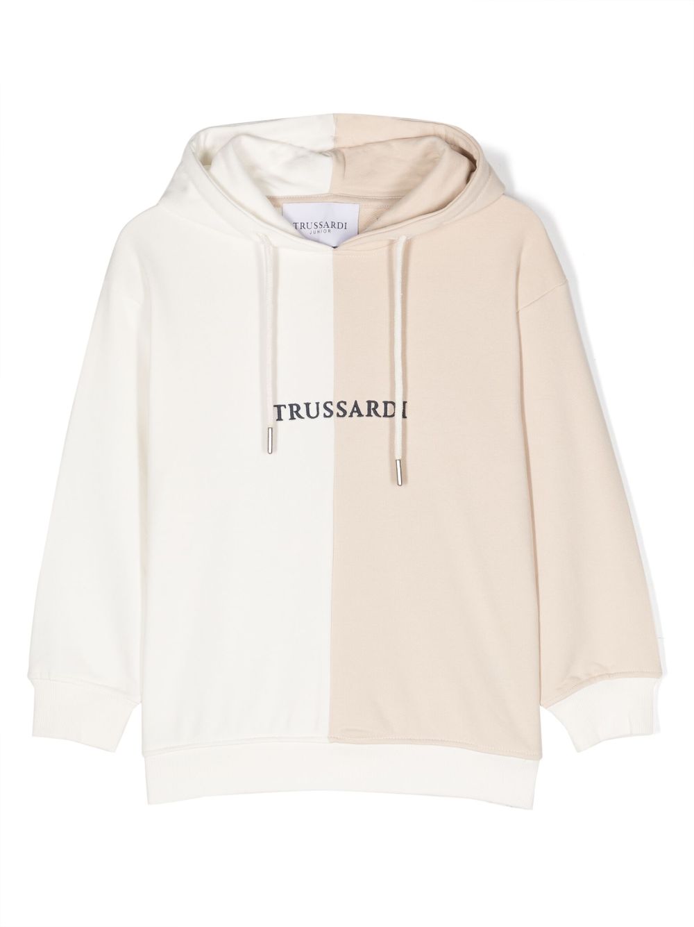 Logo-print cotton hoodie - White