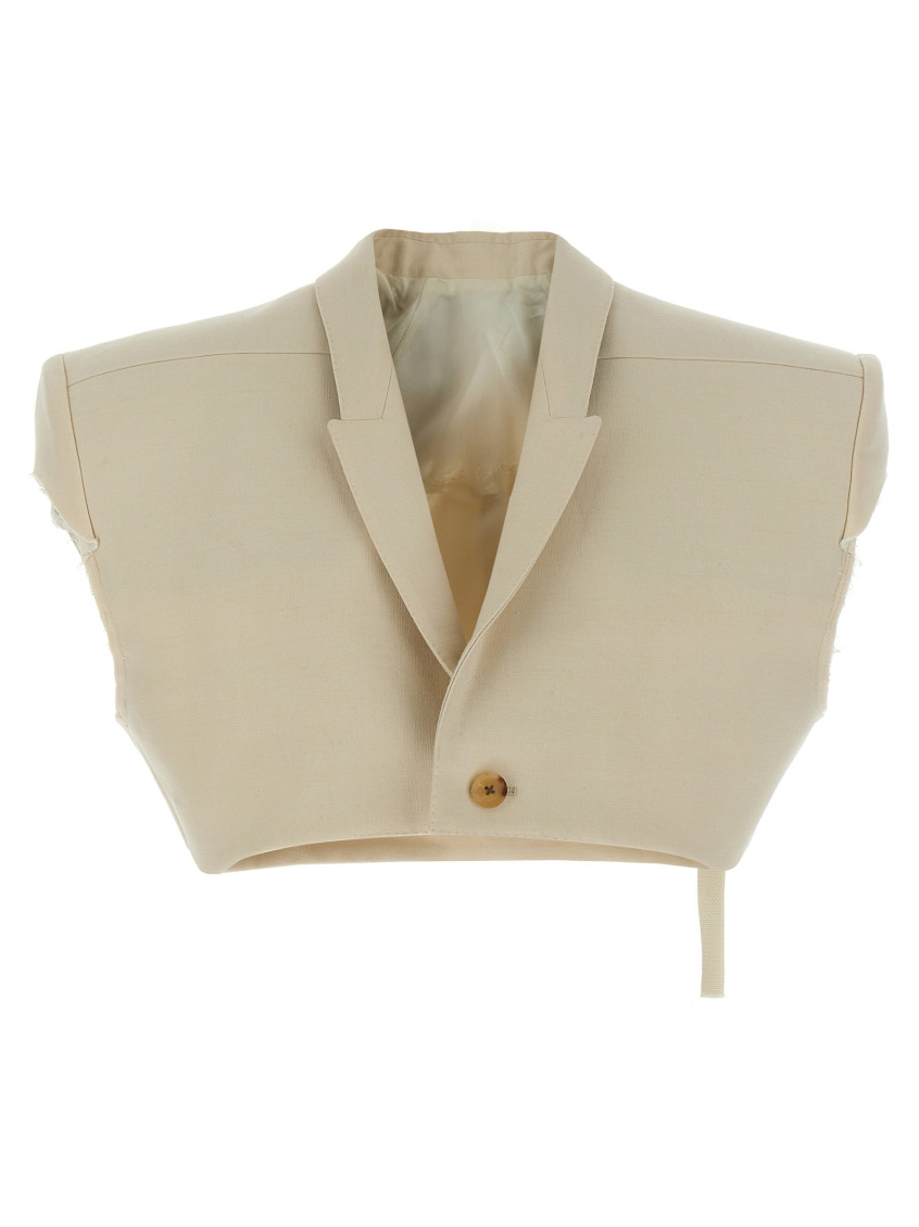 Beige Micro tatlin vest