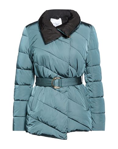 Woman Puffer Deep teal Size M Nylon