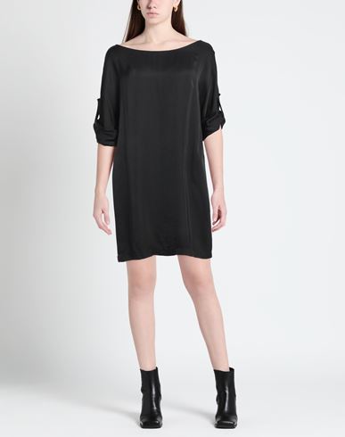 Rossopuro Woman Midi dress Black Size L Viscose