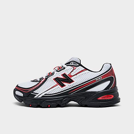 Big Kids 740 Casual Shoes in White/Black/Red