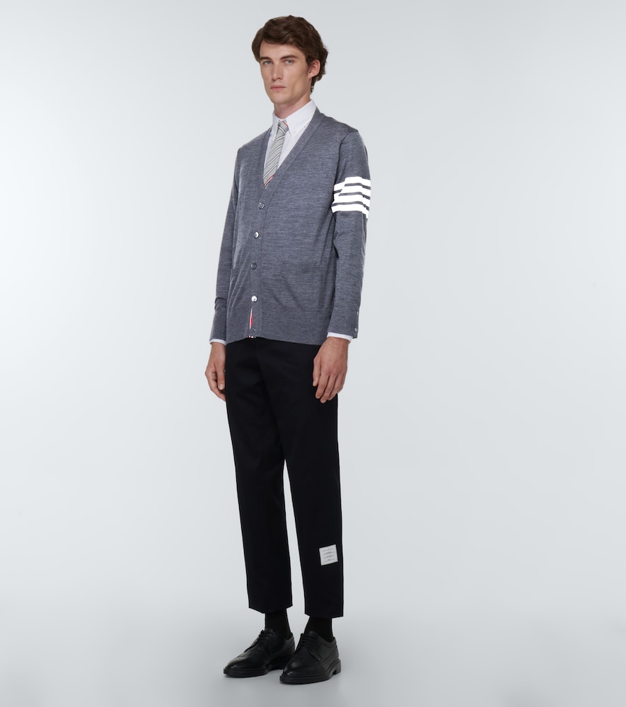 4-Bar wool cardigan