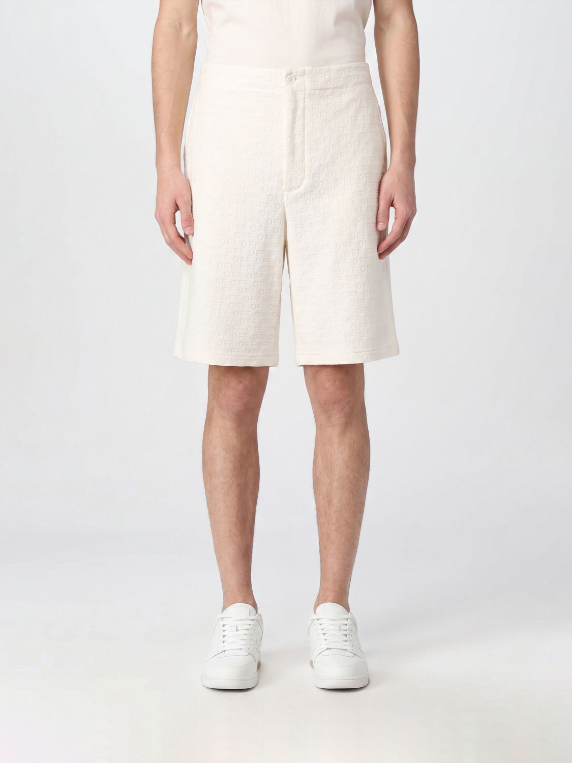 Shorts Men color Yellow Cream