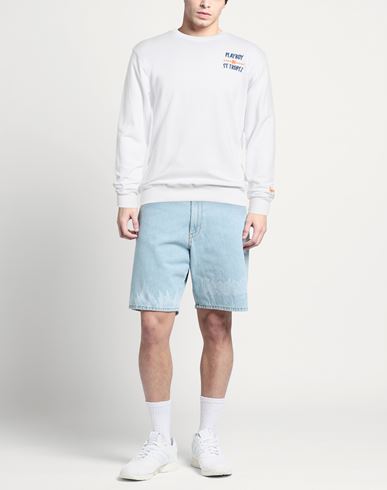 Man Sweatshirt White Size L Cotton