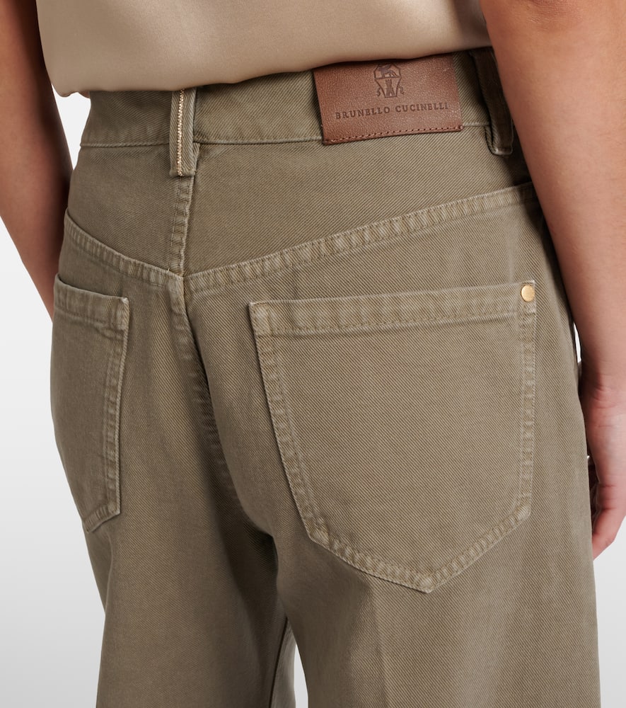 Cropped wide-leg jeans