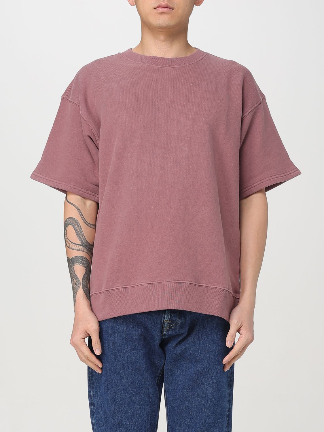 Sweatshirt Men color Burgundy