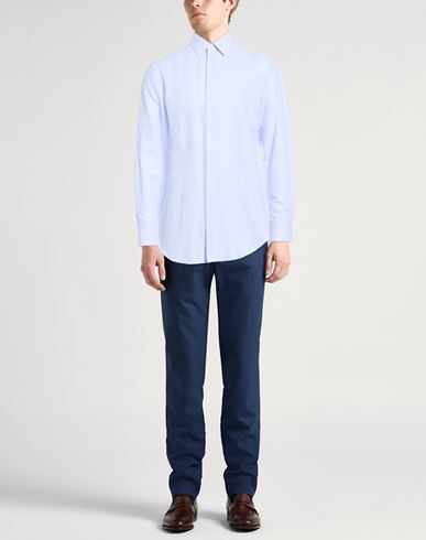 Man Shirt Light blue Size 14 ½ Cotton, Linen