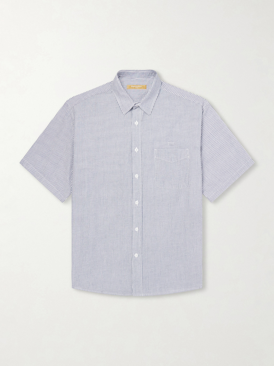 Striped Cotton-Blend Seersucker Shirt