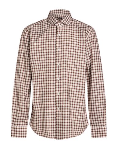 Man Shirt Brown Size 16 ½ Cotton