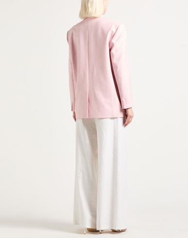 Woman Blazer Light pink Size 10 Viscose, Polyester, Elastane