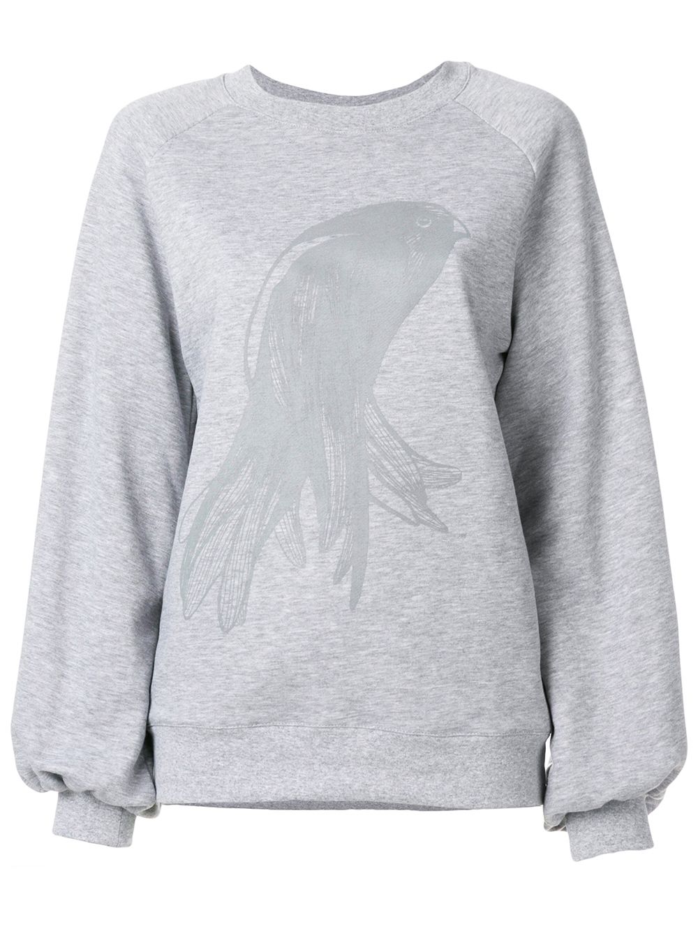 Oversized printed sweatshirt - Grey