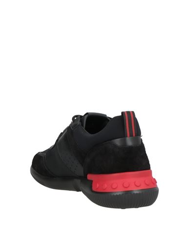 Tod's No_code Man Sneakers Black Size 10 Leather, Textile fibers