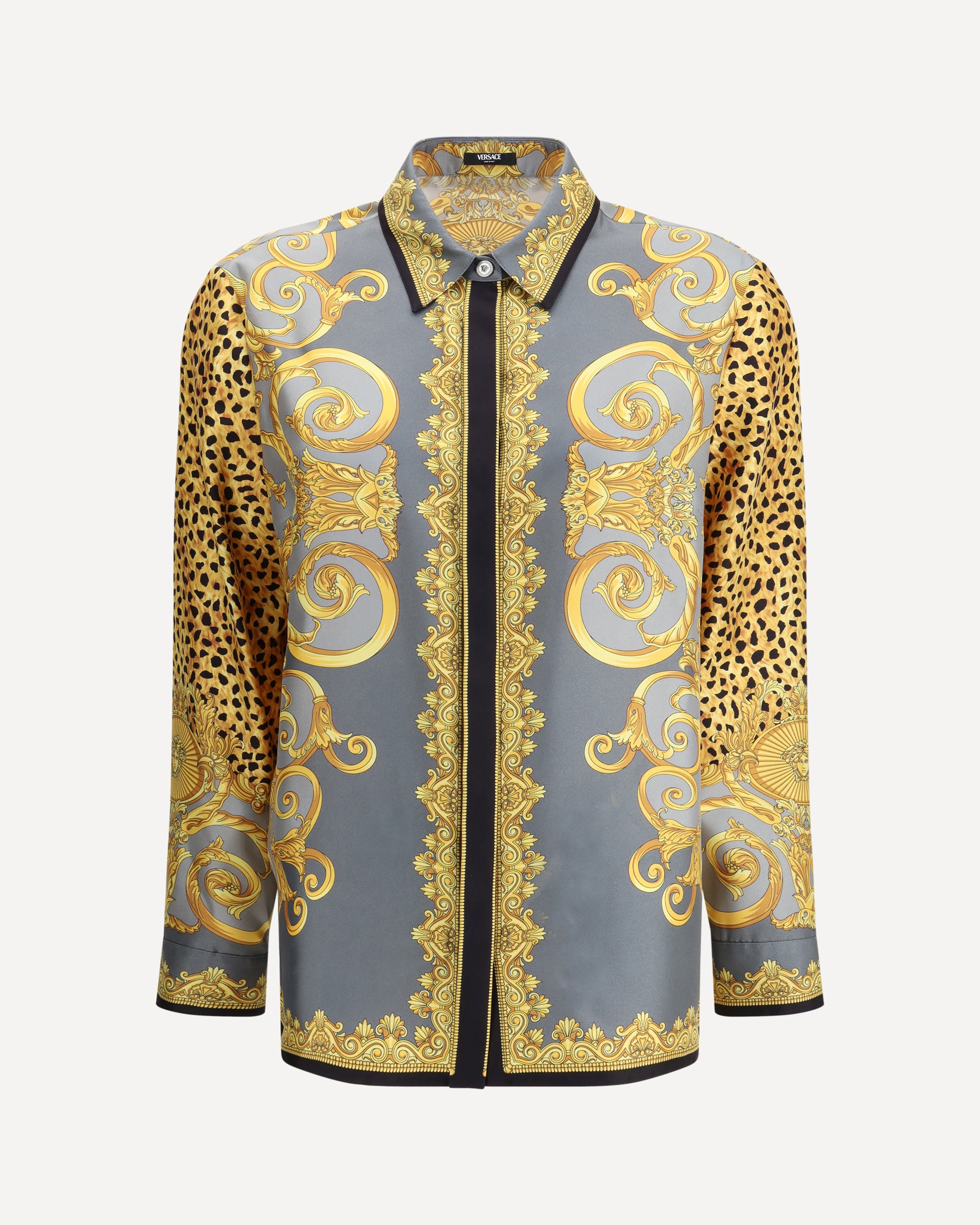 Silk Cheetah Foulard Shirt Female 44