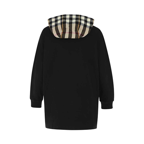 Check-hood hoodie