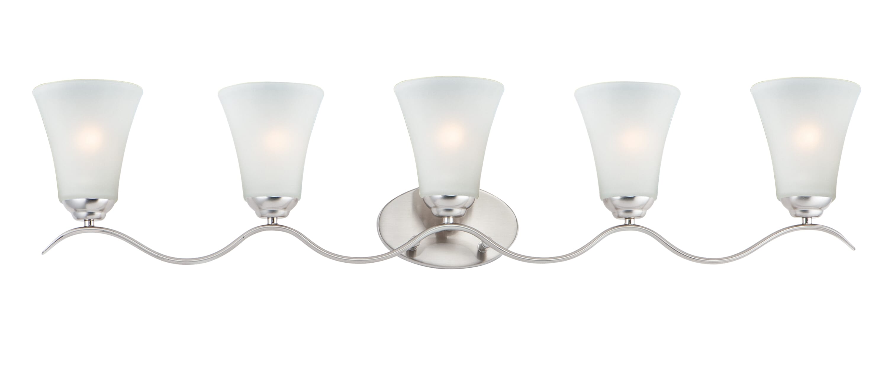 Maxim Vital 5-Light Bathroom Vanity Light in Satin Nickel - 12085FTSN