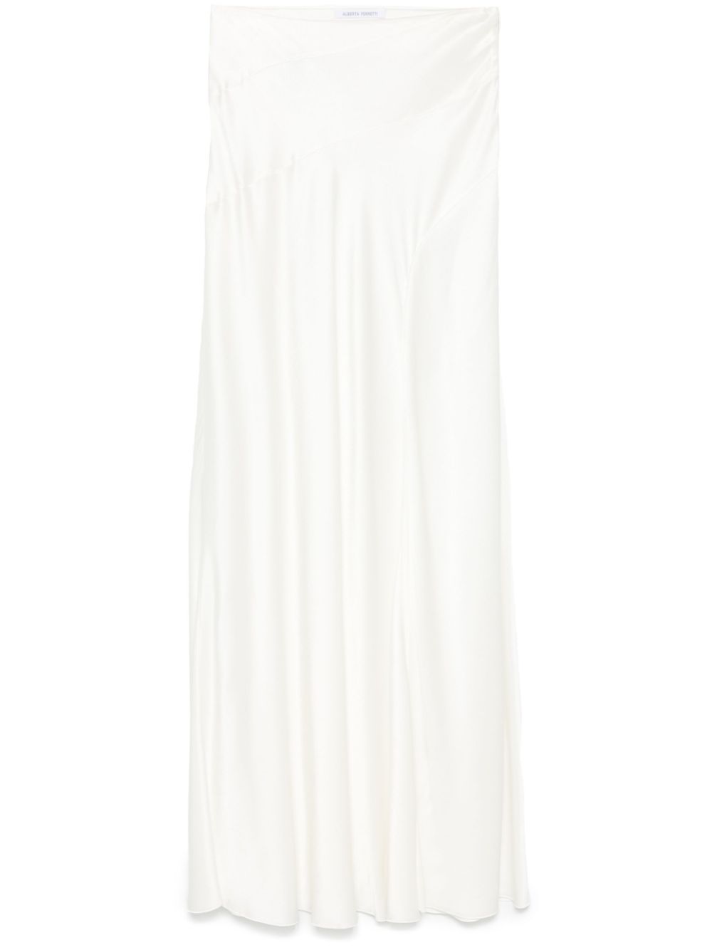 Crepe maxi skirt - White